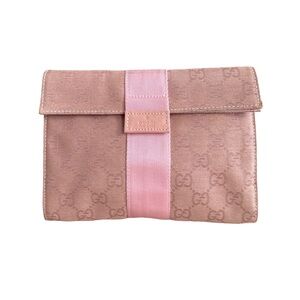 GUCCI Canvas Foldover Pouch